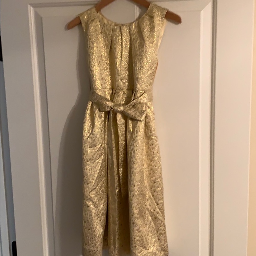 Rachel Riley gold girls holiday dress size 8